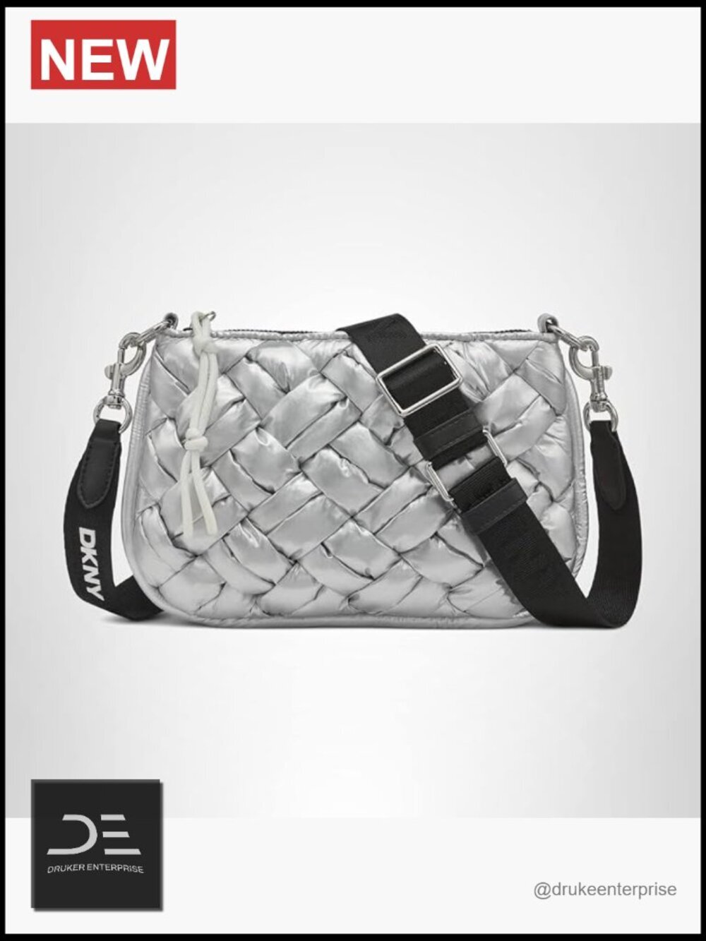 Quilted Crossbody Bag with Adjustable Strap